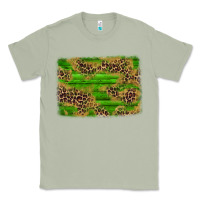Matcha western leopard distressed background Classic Tee - AdoDesignShop