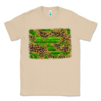 Mushroom western leopard distressed background Classic Tee - AdoDesignShop