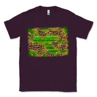 Plum western leopard distressed background Classic Tee - AdoDesignShop