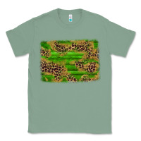 Sage western leopard distressed background Classic Tee - AdoDesignShop