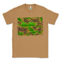 Toasted Coconut western leopard distressed background Classic Tee - AdoDesignShop