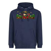 Navy oh holy night Heavyweight Hoodie - BundleAndBundleShop