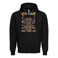 Black self love girl tour malias Zipper Hoodie - MaliasSmallBusiness