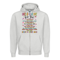 Dove Grey self love girl tour malias Zipper Hoodie - MaliasSmallBusiness