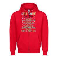Red self love girl tour malias Zipper Hoodie - MaliasSmallBusiness