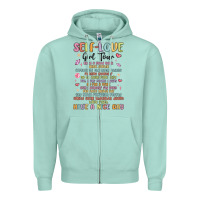 Seafoam self love girl tour malias Zipper Hoodie - MaliasSmallBusiness