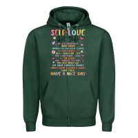 Sports Green self love girl tour malias Zipper Hoodie - MaliasSmallBusiness