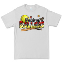 Dove Grey raising ballers softball Premium Tee - Zillion Design Studio