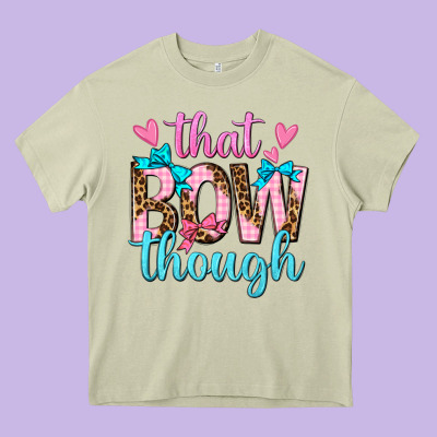 That Bow Though Heavy Core Tee Designed By Texasbilliewilder
