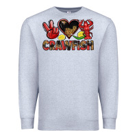 Heather Grey crawfish Premium Sweatshirt - LillyAllenDesigns