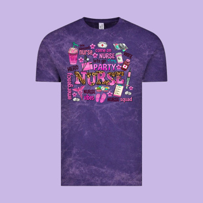 Come On Nurse Lets Go Party Vintage Tee Designed By Adodesignshop
