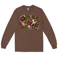 Chestnut football background Long Sleeve Tee - BarkalooDesign