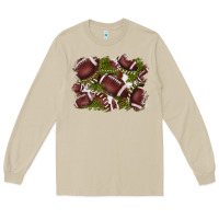 Mushroom football background Long Sleeve Tee - BarkalooDesign
