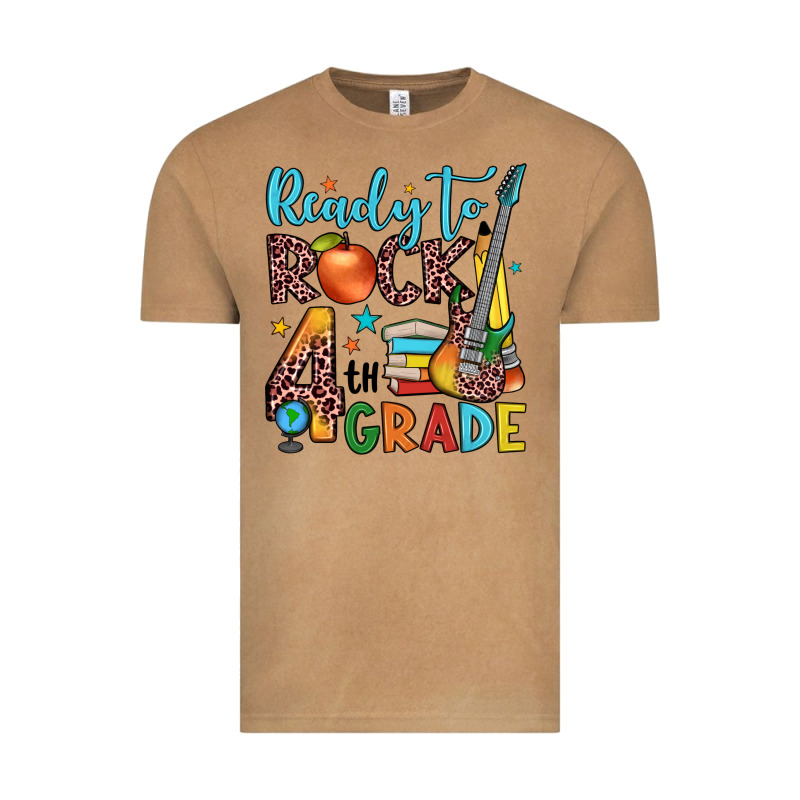 Ready To Rock 4th Grade Vintage Tee by JahusDesignShop | Teevron