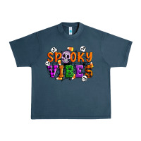 Midnight Navy Spooky vibes Urban Heavy Tee - Artiststas