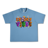 Pebble Blue Spooky vibes Urban Heavy Tee - Artiststas