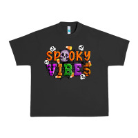 Pigment Black Spooky vibes Urban Heavy Tee - Artiststas