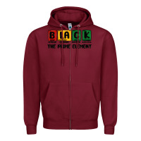 Burgundy prime element Zipper Hoodie - MaliasSmallBusiness