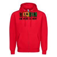 Red prime element Zipper Hoodie - MaliasSmallBusiness