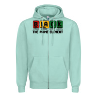 Seafoam prime element Zipper Hoodie - MaliasSmallBusiness