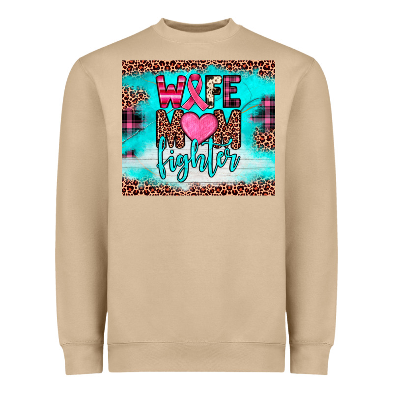 Wife Mom Fighter Tumbler Heavyweight Sweatshirt by JahusDesignShop | Teevron