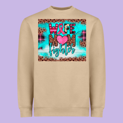 Wife Mom Fighter Tumbler Heavyweight Sweatshirt Designed By Jahusdesignshop