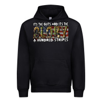 Black its the guts and its the glory a hundred stripes Urban Hoodie - CowGirlArtShop