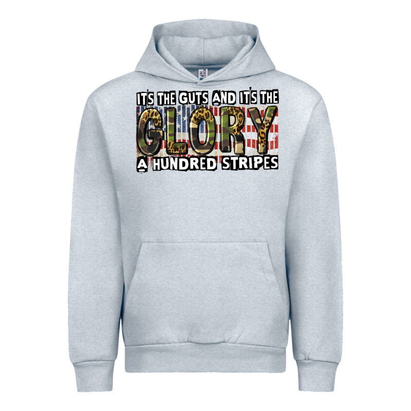 Its The Guts And Its The Glory A Hundred Stripes Urban Hoodie by CowGirlArtShop | Teevron