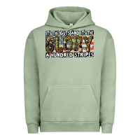 Pigment Oil Green its the guts and its the glory a hundred stripes Urban Hoodie - CowGirlArtShop