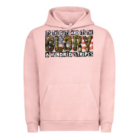 Pigment Salmon its the guts and its the glory a hundred stripes Urban Hoodie - CowGirlArtShop