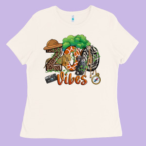 Zoo Vibes Ladies Tee Designed By Jahusdesignshop