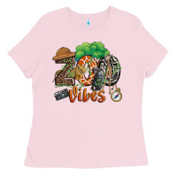 Bubblegum Pink zoo vibes Ladies Tee - JahusDesignShop
