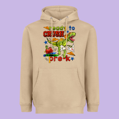 Ready To Crush Pre K Heavyweight Hoodie Designed By Bundleandbundleshop