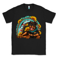 Black Rottweiler  rainbow Classic Tee - Artiststas