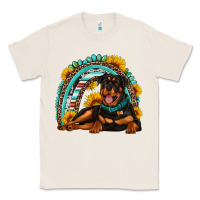 Natural Rottweiler  rainbow Classic Tee - Artiststas