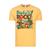 Vintage Mustard ready to rock 1st grade Vintage Tee - JahusDesignShop