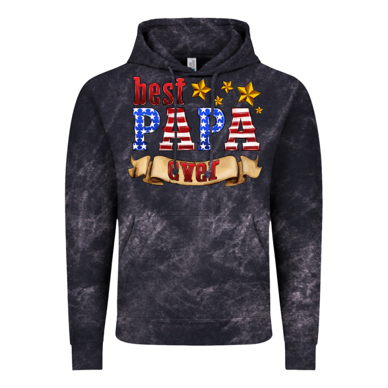 Best Papa Ever Vintage Hoodie by HRA Design Shop | Teevron