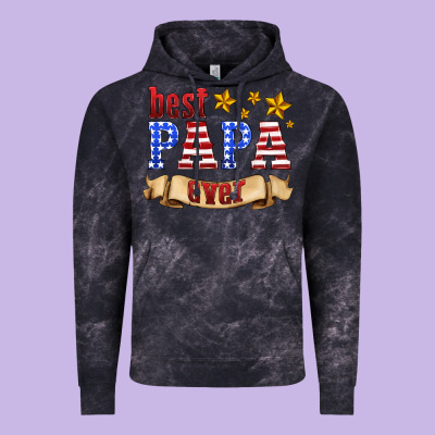 Best Papa Ever Vintage Hoodie Designed By Hra Design Shop