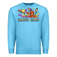Ocean Blue my first mardi gras Premium Sweatshirt - LillyAllenDesigns