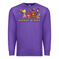 Purple my first mardi gras Premium Sweatshirt - LillyAllenDesigns