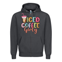 Smoke iced coffee girly Zipper Hoodie - MaliasSmallBusiness
