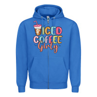 True Royal iced coffee girly Zipper Hoodie - MaliasSmallBusiness