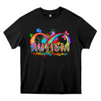 Black autism acceptance Heavy Core Tee - Zillion Design Studio