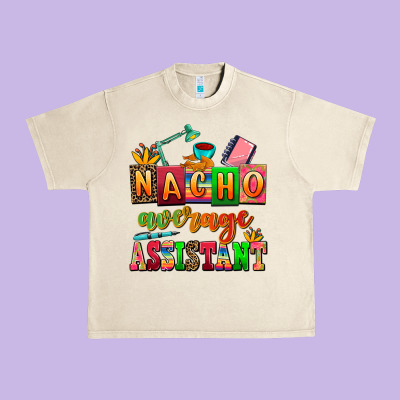 Nacho Average Assistant Urban Heavy Tee Designed By Adodesignshop