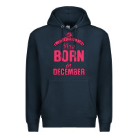 Navy LEGENDS ARE BORN İN DECEMBER Premium Hoodie - Bettercallsaul