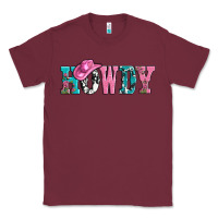 Burgundy valentines day howdy and heart gift Classic Tee - AdoDesignShop