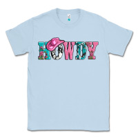 Dusty Blue valentines day howdy and heart gift Classic Tee - AdoDesignShop