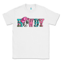White valentines day howdy and heart gift Classic Tee - AdoDesignShop