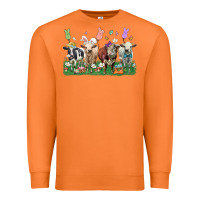 Carrot easter cow Premium Sweatshirt - LillyAllenDesigns
