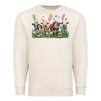 Sandshell easter cow Premium Sweatshirt - LillyAllenDesigns